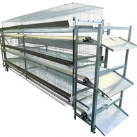 Nouvelle Cage à Poulets à Plusieurs Niveaux pour 1000 Poulets, Ferme Avicole, Type H, Nettoyage Automatique du Fumier par Manivelle, Cage à Poulets en Acier Galvanisé à Chaud