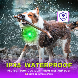 UMIONE RGB <span class=keywords><strong>LED</strong></span> perro luz Clip en silicona luz mascota gato intermitente colgante para Collar Correa arnés - Product Image 6