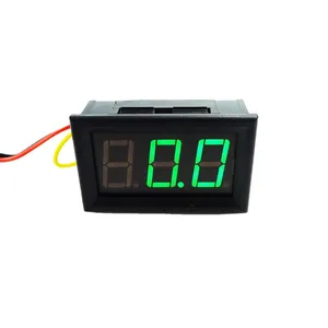 YB27 DC Voltmeter Digital panel meter tegangan meter 0-300V Power Monitor 0.56 "LED warna hijau