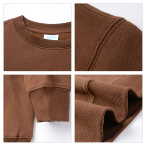 Sudadera de Forro Polar Personalizada para Hombre, Cuello Redondo y Manga Larga, Diseño Liso Teñido para la Temporada de Otoño - Product Image 6