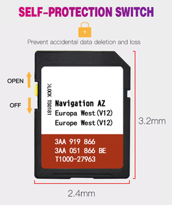 <span class=keywords><strong>Carte</strong></span> mémoire SD <span class=keywords><strong>GPS</strong></span> Navi OEM 2 Go 4 Go 8 Go 16 Go 32 Go avec verrouillage pour <span class=keywords><strong>RNS</strong></span> <span class=keywords><strong>315</strong></span> V12 en plastique - Product Image 3