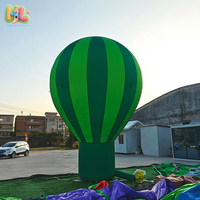 Ballon publicitaire géant en tissu Oxford avec éclairage LED et ventilateur intégré, fabriqué en usine, personnalisable, durable
