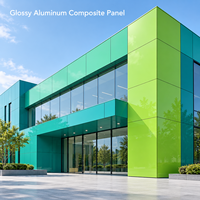Panneau composite en aluminium brillant de 3 mm sur mesure, aspect marbre noir, pour la décoration intérieure de magasins