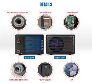 Bomba de Calor para Piscina y Spa R32 R290 de 10kW 16kW 20kW 30kW 40kW, Calefacción y Refrigeración con Pantalla y Aplicación WiFi - Product Image 4