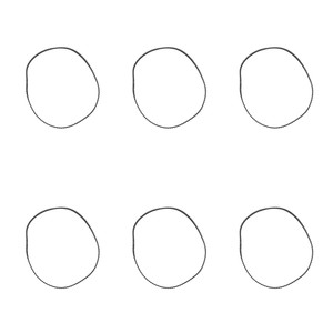 Courroie de chariot en caoutchouc Isscx 188A, 6 pièces, pour série TM U220PB/U220B/U220PD/U224PB - Product Image 5