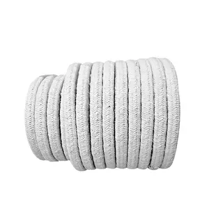 High density square type aluminum silicate ceramic fiber rope for heat insulation