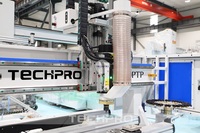 TechPro Portes d'armoires de meubles en bois faisant 3d 1530 point à point PTP Table ATC CNC Router Machine
