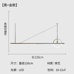 Nueva Lámpara Colgante de Estilo Nórdico Moderno y Minimalista, Tira Larga para Comedor, Barra, Recepción, Iluminación para Diseño de Salas de Exhibición - Product Image 3
