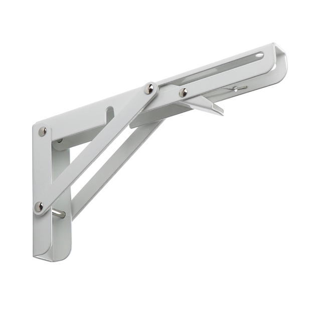 Heavy Duty 10 Inch Stainless Steel Triangle Folding Table Bracket Foldable Shelf Brackets