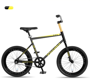 Bicicleta sin cola con cuadro de acero de alto carbono, rueda de 20 pulgadas, horquilla rígida sin suspensión, capacidad de carga de 150 kg, para uso en carretera y saltos en tierra. - Product Image 5