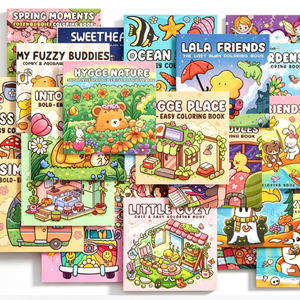 Quaderno Antistress Personalizzato con Motivi di Animali Carini, 21x21cm, 48 Fogli <span class=keywords><strong>per</strong></span> Adolescenti e <span class=keywords><strong>Adulti</strong></span> - Product Image 1