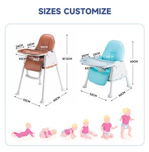 <span class=keywords><strong>Chaise</strong></span> <span class=keywords><strong>haute</strong></span> portable OEM pour nourrissons <span class=keywords><strong>chaise</strong></span> d'alimentation en plastique avec balançoire à ceinture réglable style moderne pour cuisine et salle à manger pour bébés - Product Image 6
