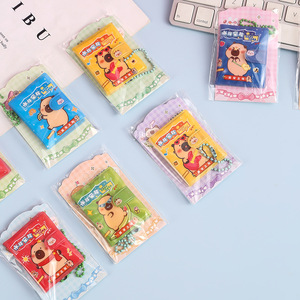Carnet de notes mini format Capybara avec anneau de fermeture et pendentif, pour étudiants, cadeau, couverture imprimée numériquement, reliure spirale, couleur variée - Product Image 3