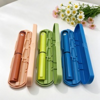 Kit de stylos cosmétiques en plastique vide, couleur macaron, avec boîte de rangement assortie, logo personnalisé, haute qualité, usage domestique
