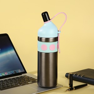 Waist Mouthed Large Capacity Insulated <b>Cup</b> 316 Stainless Steel Student <b>Straw</b> <b>Cup</b> Outdoor Portable Handheld Car Water <b>Cup</b> - Product Image 4