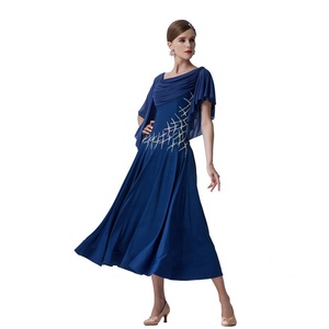 M-19195 Venta caliente Sexy vestido de baile de salón ropa de rendimiento moderno vals de baile de Tango de la práctica moderna vestido de fiesta - Product Image 4
