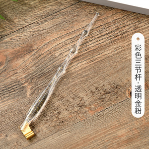 Supporto per pennino con penna tonda in resina in vetro regolabile con flangia Fine gotica in arabica inglese Ef calligrafia porta pennini da scrittura - Product Image 4