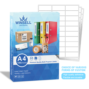 Autocollant en papier mat personnalisé 105X74 8 étiquettes A4 Imprimable à jet d'encre Étiquette en polyester - Product Image 1