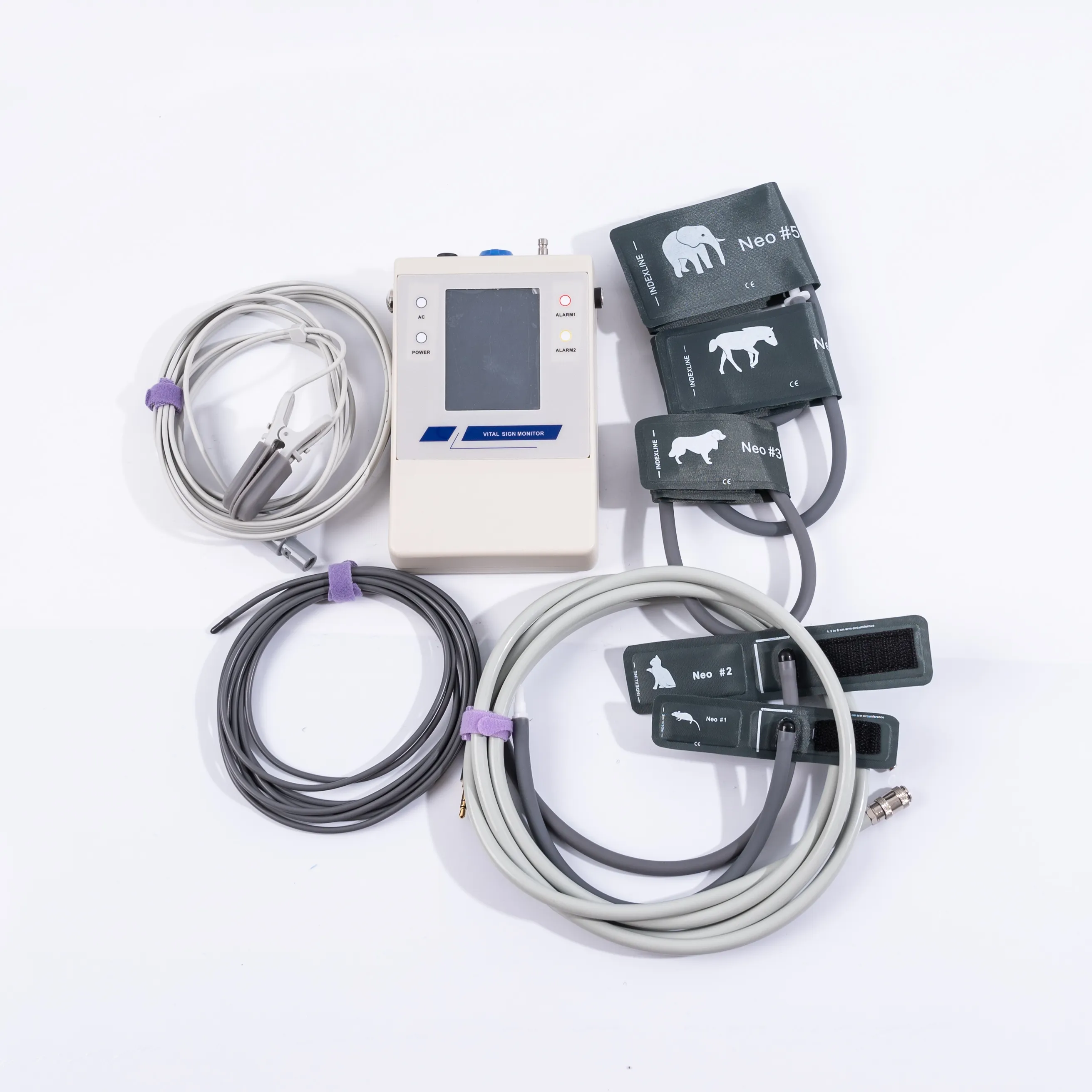 Vet pulso oxímetro SPO2 monitor língua sonda para animais veterinário