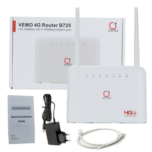 VEMO B725 Universal Unlocked 4G LTE CPE Router RJ45 LAN WAN External Antenna <b>Wireless</b> Hotspot With Sim Card Slot EU Plug - Product Image 4