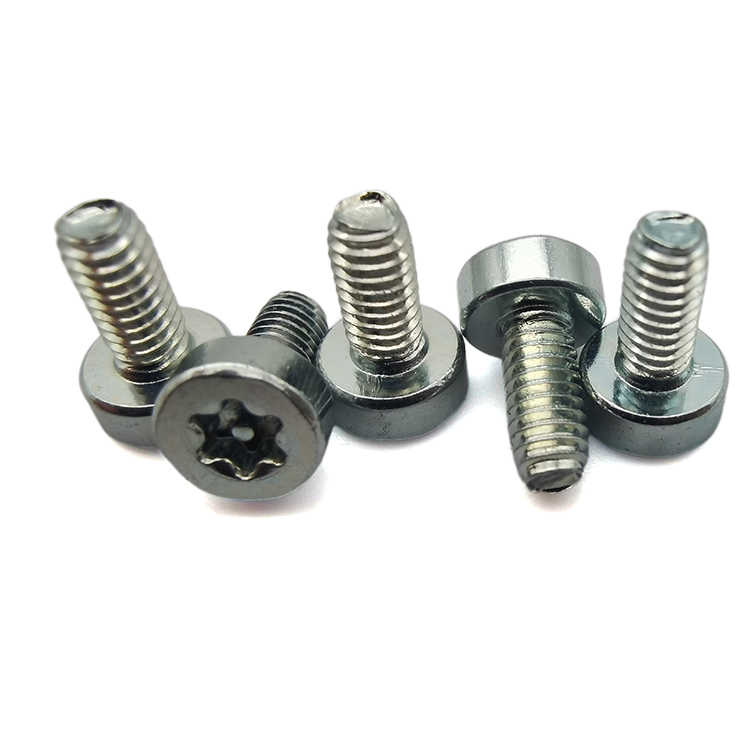 Round M3 M5 Torx Column Screw Silver Plated Chinese Manufacturer Customized Truss Head triangle tooth set screw bolt