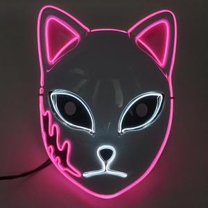 2025 Halloween LED Mask - Anime Cosplay Obito Uchiha Masque avec Ghost Grimace Design pour Comic Con & Demon Slayer Theme - Product Image 6