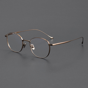 CHODR-D di lusso di alta qualità di titanio occhiali da vista cornice rotonda con Designer modello solido per gli uomini e le donne - Product Image 1