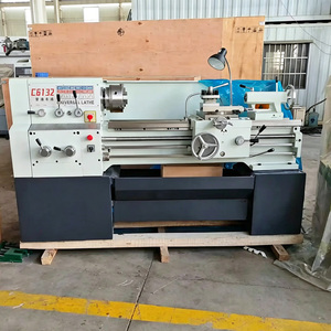 Torno Metálico Manual Horizontal de Segunda Mano en Buen Estado de Funcionamiento, Velocidad Ajustable, Función de Corte de Roscas Estándar, Alta Precisión - Product Image 1