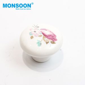 Pomo de Cajón Decorativo Clásico de Lujo, Tiradores Redondos de Cerámica para Muebles de Cocina, Manijas de Gabinete con Forma de Hongo - Product Image 3