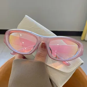 Лидер продаж Y2K пряные женские солнцезащитные очки в стиле ретро розовые черные солнцезащитные очки 2023 Новые забавные солнцезащитные очки для женщин