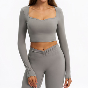<span class=keywords><strong>Abbigliamento</strong></span> <span class=keywords><strong>sportivo</strong></span> stampato da donna a manica lunga con Logo personalizzato Set di Activewear da esterno invernale - Product Image 5