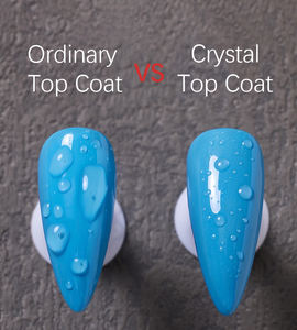 Nouvelle formule 2026 Top Coat Gel Cristal 15ml, sans décoloration, ultra brillant, dur, applicable au pinceau, Gel OEM en gros - Product Image 4