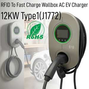 Longood J1772 12KW เร็วระดับ2 wallbox สีดำ AC 3เฟสเดียวสถานีชาร์จสำหรับครัวเรือนขายส่งโรงงานราคาโรงงาน - Product Image 1