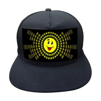 6 pannello Led luce lampeggiante fino lucido Display cappello sport Baseball cappello cappello con luce a Led per uomo vendita