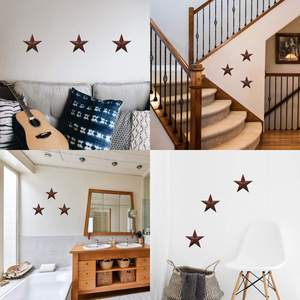 Vente en gros d'étoiles en métal classiques à l'<span class=keywords><strong>ancienne</strong></span> Décoration murale Art déco tendance pour décoration murale suspendue d'étoiles du Texas - Product Image 2