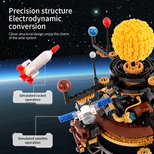 Set di Costruzioni Creative Fai-da-te 2026: Modellino del Sistema Solare e Pianeti, Giocattolo Decorativo per Bambini - Product Image 3