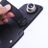 FALADI Sangle auto-adhésive écologique résistante à la chaleur en polyester/nylon pour caméra embarquée de voiture, fixation pour rétroviseur, boucle auto-agrippante double