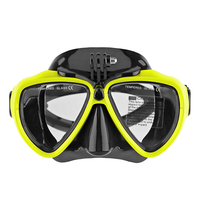 Masque de plongée sous-marine OEM à faible volume avec support de caméra pour adultes, couleur avec logo personnalisé, lunettes de plongée pour la natation, équipement de plongée en apnée
