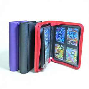 Álbum de Cartas Coleccionables de Piel Sintética con Cierre y 4 Bolsillos, Diseño Moderno, para Juegos de Mesa y Cartas Deportivas, con Encuadernación Cosida - Product Image 2
