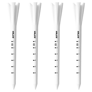 Miden <b>Golf</b> Tee 70/83mm 5 Prong Graduated Durable White - Product Image 1