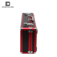 DreamCase Boîte bon marché rouge personnalisable en aluminium pour le transport d'outils Étui rigide TC145