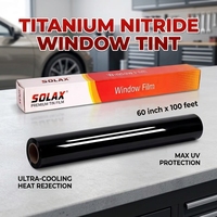 Film solaire pour vitres de voiture, 99% de protection UV, film en nitrure de titane PET, isolation thermique, anti-éblouissement, pour vitres avant et latérales de voiture