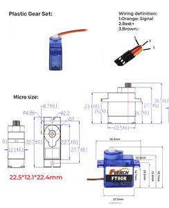 جهاز استقبال GPS FT90R 6V من GPS بحجم صغير Gyros ودرجة دوران مستمر من أجل المركبات عن بعد والروبوتات والطائرات بدون طيار - Product Image 5