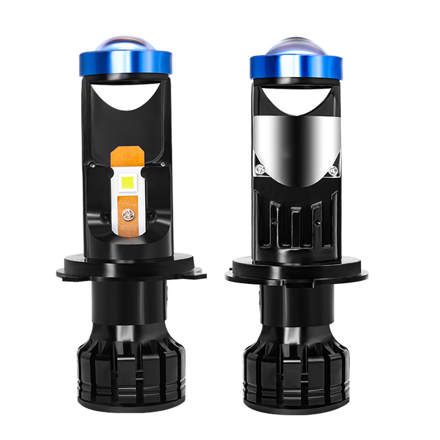 2023 P5 120W 50000LM Mini LED Projector Lens Headlights H7 H4 Led Car Bulb
