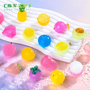 Micro-paesaggio luminoso con frutta simulata in bustina a sorpresa, accessori decorativi fai da te in resina per giochi alimentari, piccoli oggetti in resina da scrivania - Product Image 5