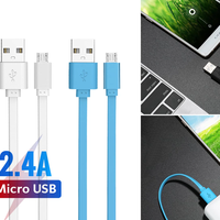 Échantillon Gratuit Câble Plat Micro B 1M 2M 3M pour Samsung, Câble de Charge Rapide USB, Câble de Données Micro USB Android, Câble de Charge USB