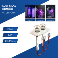 Module LED UV-C haute efficacité ECO Price UV 275nm DC12V 0.5W 40mA IP68 DC24V pour purification de l'eau et de l'air 6-10mW