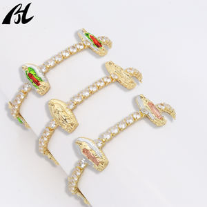 गुडालुपे हीरे के कंगन की C-679 कुंवारी, तामचीनी आकर्षण सोने के शानदार गहने, क्रॉस-बॉर्डर सप्लाई - Product Image 5