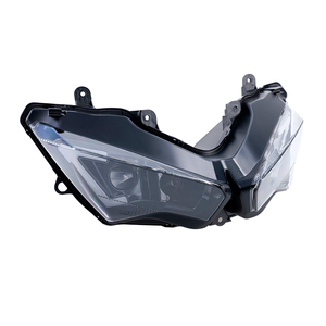 ไฟหน้ามอเตอร์ไซค์ Yongjin ความสว่างสูง สีดำ แบบ LED พร้อมไฟสูง/ต่ำ สำหรับ Kawasaki Ninja 400 - Product Image 2