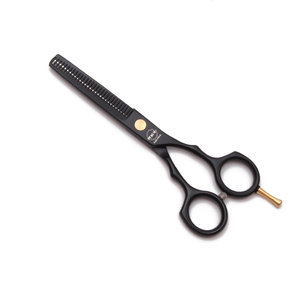 Aqiabi 5.5 ''Thợ Làm Tóc Kéo Jp Thép Cắt Tóc Mỏng Kéo Màu Đen A1104 Với Lưỡi Thép Không Gỉ - Product Image 3